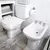 Inodoro con mochila Bidet Bari Ferrum completo - Filhos