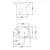 Bidet 3 Agujeros Andina Ferrum BEA3-B Baño Blanco - comprar online