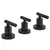 Juego Baño Completo Griferia Peirano Adra Black Negro - Filhos