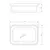 BACHA BAÑO CERAMICA SEMI EMBUTIR PEIRANO BCH15 530X370X155 LAVATORIO - comprar online
