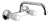 Grifo De Cocina Doble Comando Grifería Peirano Lorca 53-010 Blanco Y Cromo