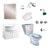Combo Baño Roca Inodoro Griferia Vanitory Colgante 4