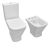 Juego Inodoro Baño Tapa Amort. Deposito Bidet Gap Roca 3c