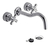 Griferia Baño Fv Lavatorio De Pared Malena 203/16 Cromo