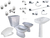 Combo Baño Completo Inodoro Griferias Lavatorio Roca