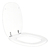 Asiento Inodoro Monaco Herraje Cromo Color Blanco - comprar online