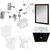 Juego De Baño Completo Griferia Inodoro Vanitory C14 Eg