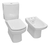 Juego De Baño Roca Dama Senso + Asiento Amortiguado Eg