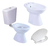 Combo Baño Inodoro Corto Mochila Tapa Bidet Capea Italiana E - comprar online