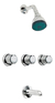 Combo Baño Roca Inodoro Griferia Vanitory Colgante 14 - comprar online