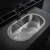 Pileta Cocina Johnson Curve Si77 A Bacha Oval Acero Color Plateado - comprar online