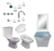 Juego De Baño Completo Griferia Inodoro Vanitory C20