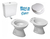 Combo Baño Inodoro Corto Mochila Tapa Bidet Capea Italiana - comprar online