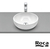 Bacha Optica Round Roca 35x35 Blanco Apoyar - comprar online
