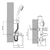 Griferia Ducha Aqualaf 12038 Huilen Exterior Con Transf - comprar online