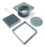 Rejilla Atrim Pileta Patio Reversible 12x12 Cuadrada Acero I - comprar online