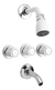 Combo Griferia Set Completo Lorca Peirano Duchon 20x20 Promo - comprar online