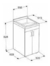Mueble Lavadero Ferrum Traful Blanco Melamina Xlpa 50 Cm - comprar online