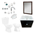 Combo Baño Completo Griferias Inodoro Vanitory Combo72