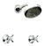 Griferia Ducha Aqualaf 1035 Itati Cruz Embutir Sin Transf Color Cromo - comprar online
