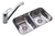 Combo Cocina Bacha Doble Johnson C28 Griferia Fv Arizona Pro