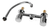 Imagen de Grifo De Cocina Doble Comando Aqualaf Aq7000 19001 Cromo
