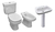 Combo Sanitario Inodoro Roca Monaco Tapa Deposito Bidet Lava - tienda online