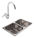 Bacha Cocina Pileta Johnson R63/18f Griferia Peirano Betis