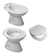 Inodoro Corto Con Asiento + Bidet Capea Italiana Blanco en internet