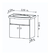 Vanitory Amube Roma Colgar Melamina 50cm Bacha 3 Agujeros - comprar online