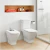 Inodoro Largo Deposito Tapa Amortiguada + Bidet The Gap Roca - tienda online