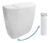 Inodoro Roca Italiana + Mochila Tecla Pvc + Tapa Inodoro Pvc - Filhos