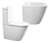Inodoro Con Mochila Bidet Tapa Padova Piazza Doble Descarga - tienda online