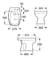 Bidet Roca Monaco 1 O 3 Agujeros Porcelana Blanco - comprar online