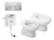Monaco Corto Bidet Deposito Slendra Tapa Cromo Pe - comprar online