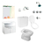 Combo Baño Roca Inodoro Griferia Vanitory Colgante 15