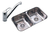 Combo Cocina Bacha Doble Johnson C28 Griferia Fv Arizona