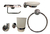 Combo Vanitory Colgante 50 Cm Griferia Lavatorio Accesorio E - tienda online
