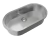 Pileta Cocina Johnson Curve Si77 A Bacha Oval Acero Color Plateado