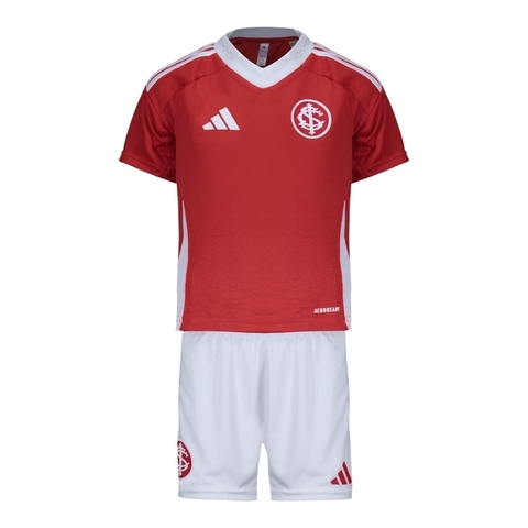 Kit Infantil Internacional I 25/26 - Adidas - Vermelho e branco
