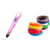 Kit Caneta 3d e 20 filamentos