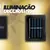 Arandela com Sensor Solar jardim escadas muros prova dágua - MR JEANS