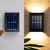 Arandela com Sensor Solar jardim escadas muros prova dágua na internet