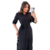 Vestido Evangélico Alfaiataria Preto Longo Com Babado 3253 - comprar online