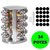 Porta Temperos Condimento Giratório Grande Inox Escovado 16 Potes de Vidro Redondo - comprar online