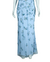 Vestido Longo Aidan Mattox Azul Claro com Bordado Floral - loja online