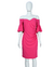 Vestido Pink Ombro a Ombro com Mangas Flare Calvin Klein - comprar online