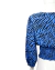 Blusa Cropped Aqua Zebra Preta e Azul - loja online