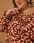 Blusa decote glam animal na internet