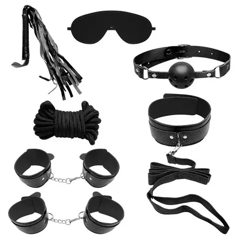 Kit Sado Bondage Sexy Preto